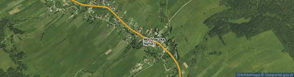 Zdjęcie satelitarne Mochnaczka Niżna ul.